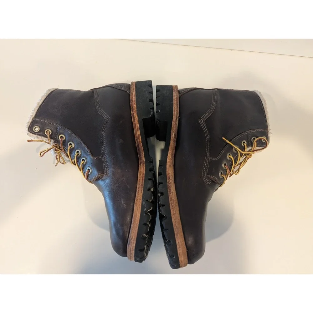 TIMBERLAND MENS Rugged EARTH KEEPERS HERITAGE LINED BOOTS TRAIL 6555A Size 8 W